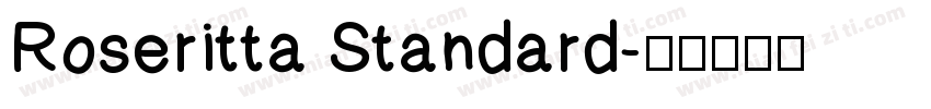 Roseritta Standard字体转换